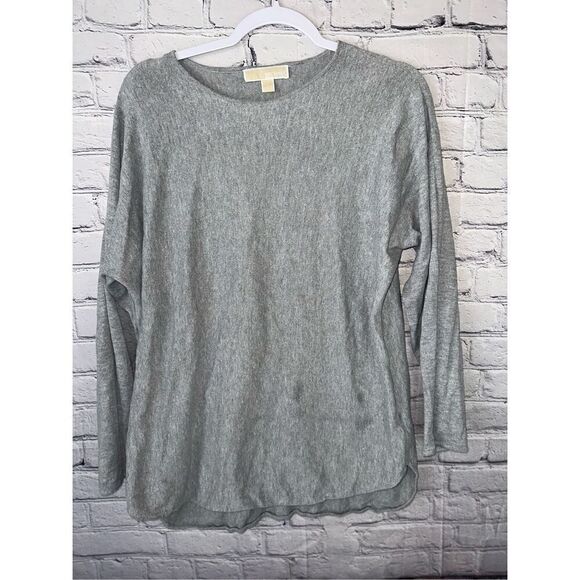 Michael Kors Women’s Long Sleeve Light Sweater Light Gray - Picture 1 of 6